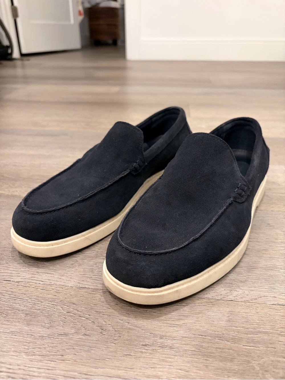 Zara Navy Suede Venetian Loafers EU 44 / US 11
